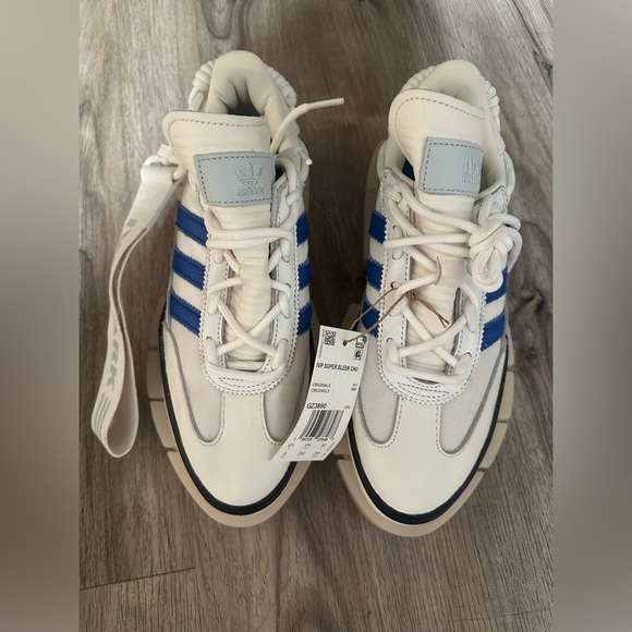 Adidas BEYONCÉ Ivy Park Rodeo Super Sleek White Royal Blue Sneakers SIZE 8 NWB - Picture 10 of 16